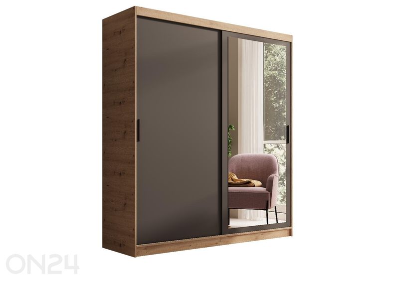 Lükandustega riidekapp Hally 180 cm suurendatud