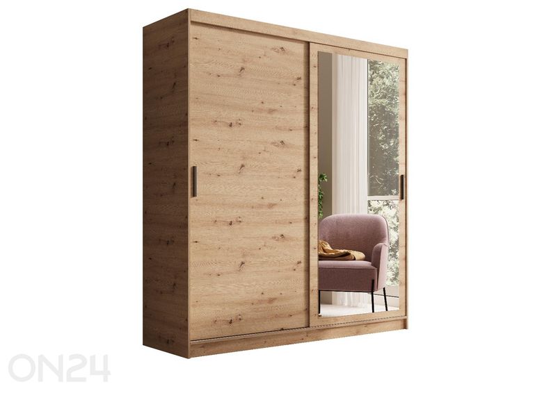 Lükandustega riidekapp Hally 180 cm suurendatud