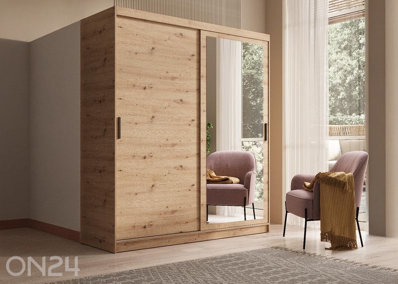 Lükandustega riidekapp Hally 180 cm suurendatud