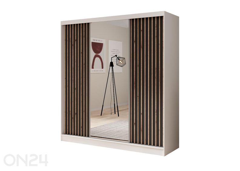 Lükandustega riidekapp Ida 200 cm suurendatud