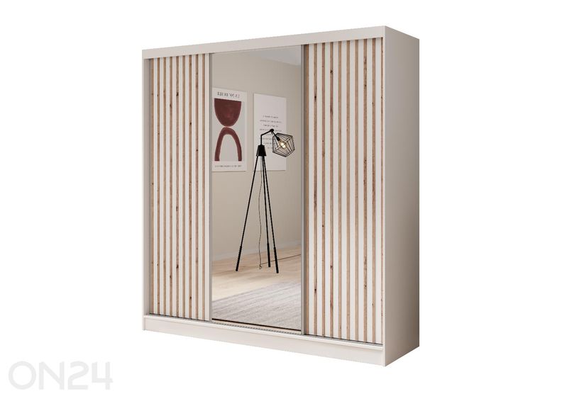 Lükandustega riidekapp Ida 200 cm suurendatud