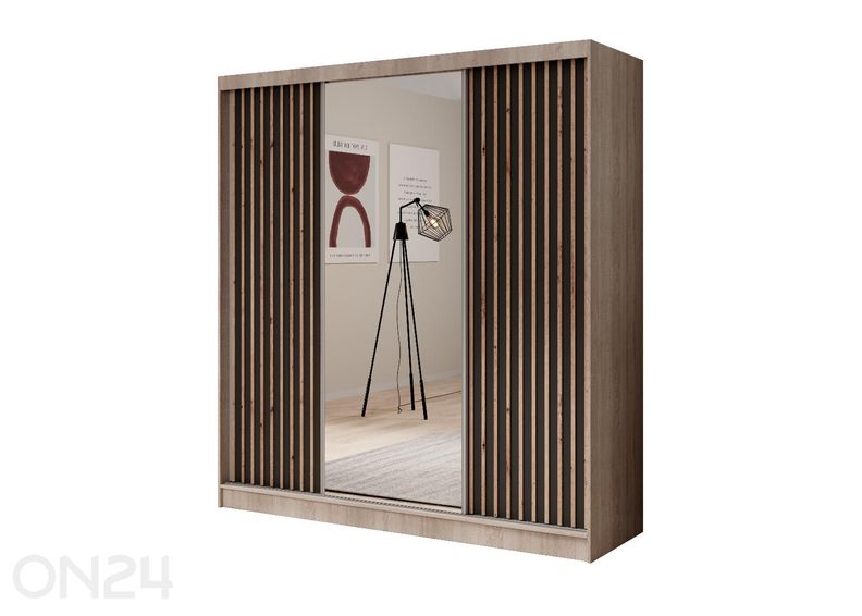 Lükandustega riidekapp Ida 200 cm suurendatud