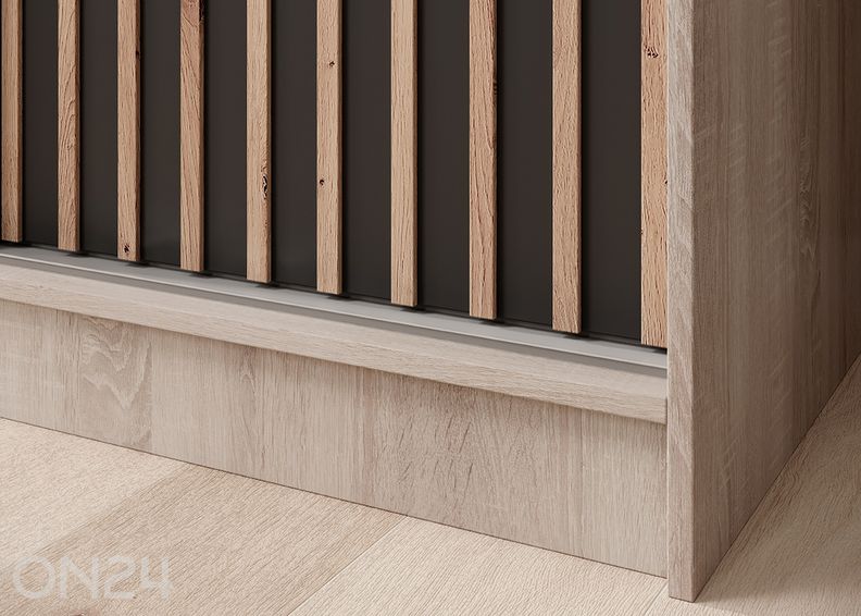 Lükandustega riidekapp Ida 200 cm suurendatud