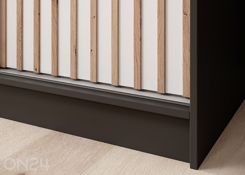 Lükandustega riidekapp Ida 200 cm suurendatud