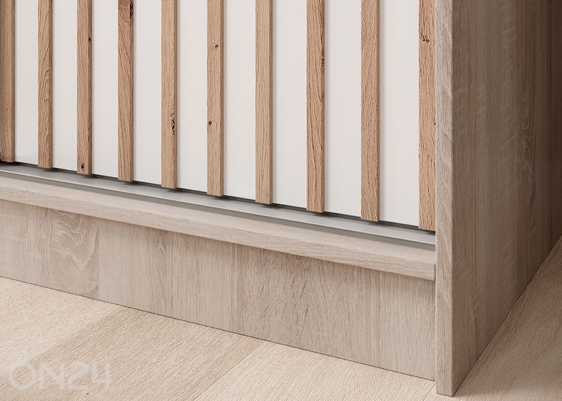 Lükandustega riidekapp Ida 200 cm suurendatud