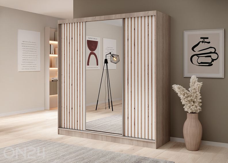 Lükandustega riidekapp Ida 200 cm suurendatud