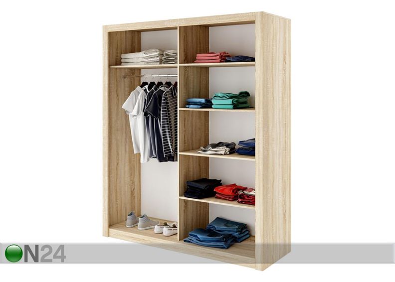 Lükandustega riidekapp Idea 180cm suurendatud