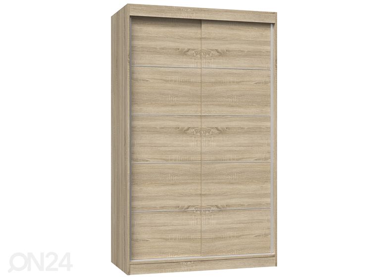 Lükandustega riidekapp Isla 120 cm suurendatud