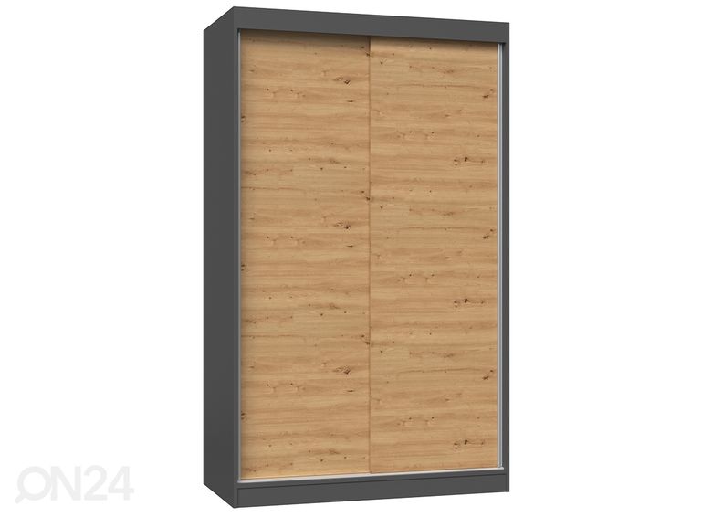 Lükandustega riidekapp Isla 120 cm suurendatud