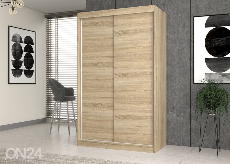 Lükandustega riidekapp Isla 120 cm suurendatud