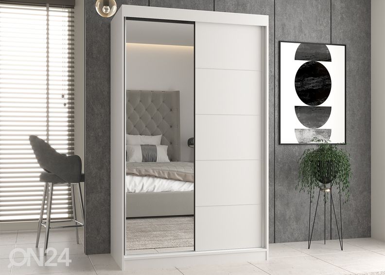 Lükandustega riidekapp Isla 120 cm suurendatud