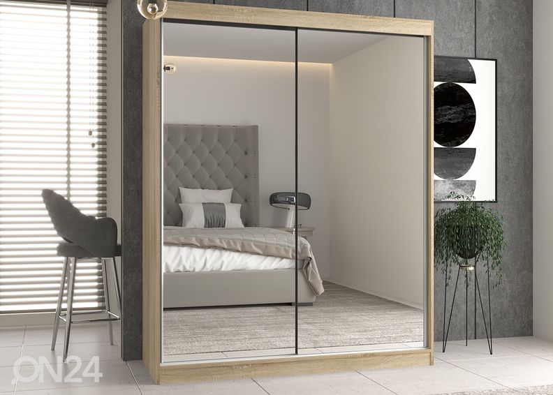 Lükandustega riidekapp Isla 160 cm suurendatud