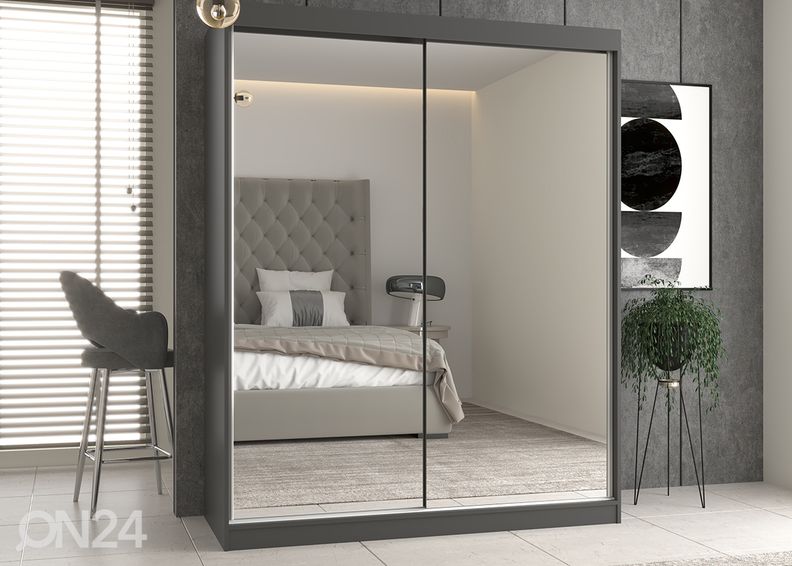 Lükandustega riidekapp Isla 160 cm suurendatud