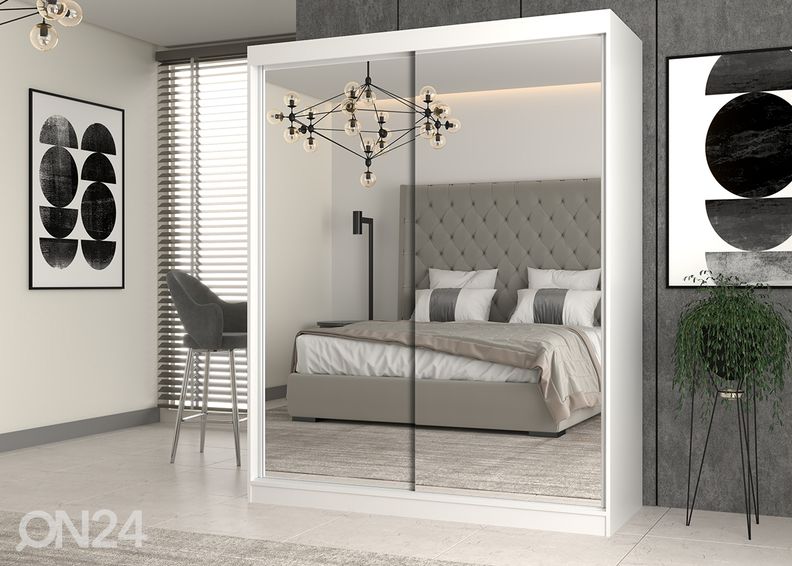 Lükandustega riidekapp Isla 160 cm suurendatud