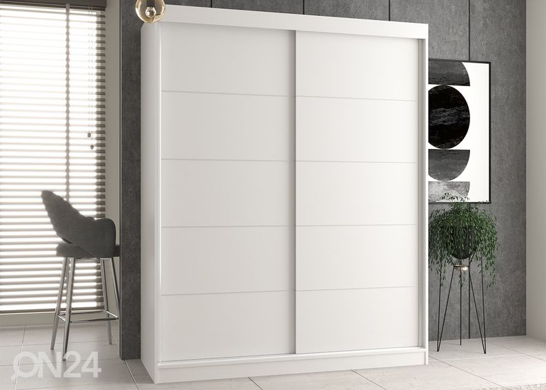 Lükandustega riidekapp Isla 160 cm suurendatud