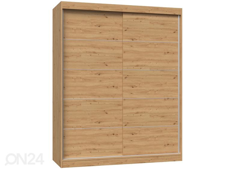 Lükandustega riidekapp Isla 160 cm suurendatud