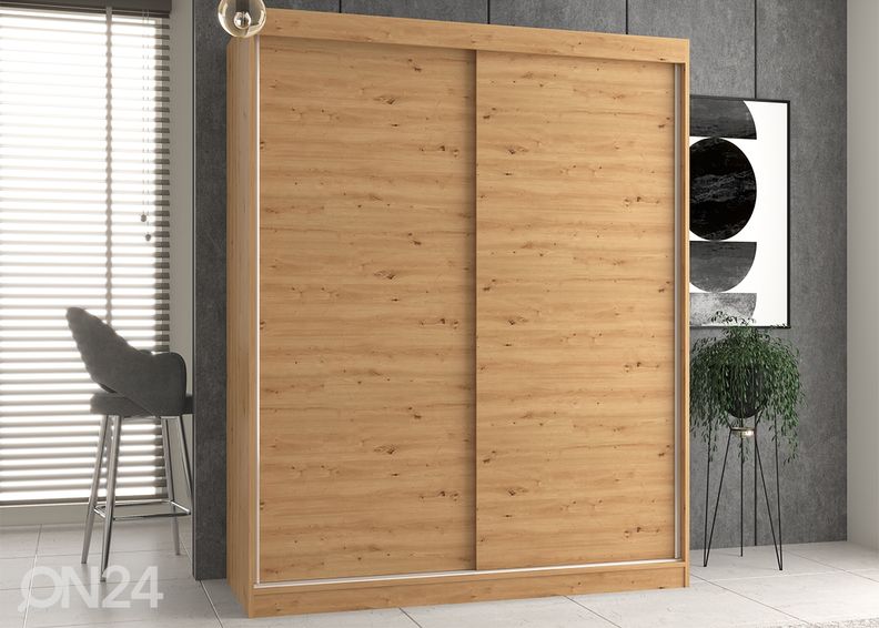 Lükandustega riidekapp Isla 160 cm suurendatud