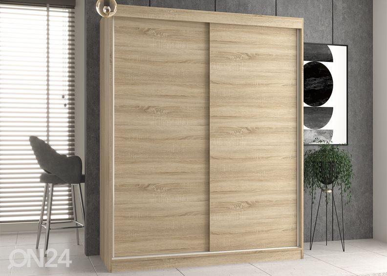 Lükandustega riidekapp Isla 160 cm suurendatud