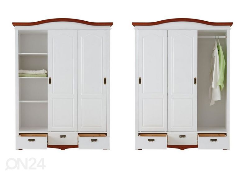 Lükandustega riidekapp Konrad suurendatud