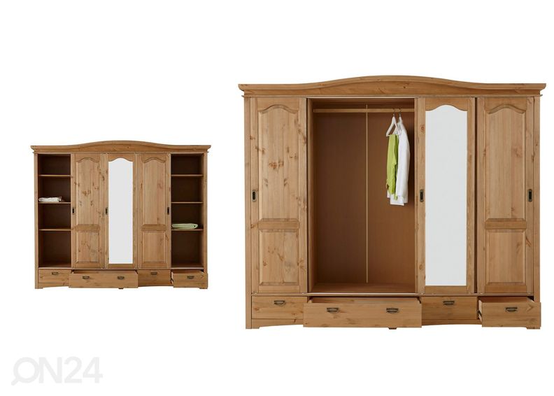 Lükandustega riidekapp Konrad suurendatud