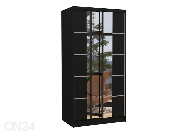 Lükandustega riidekapp Lara 100 cm suurendatud