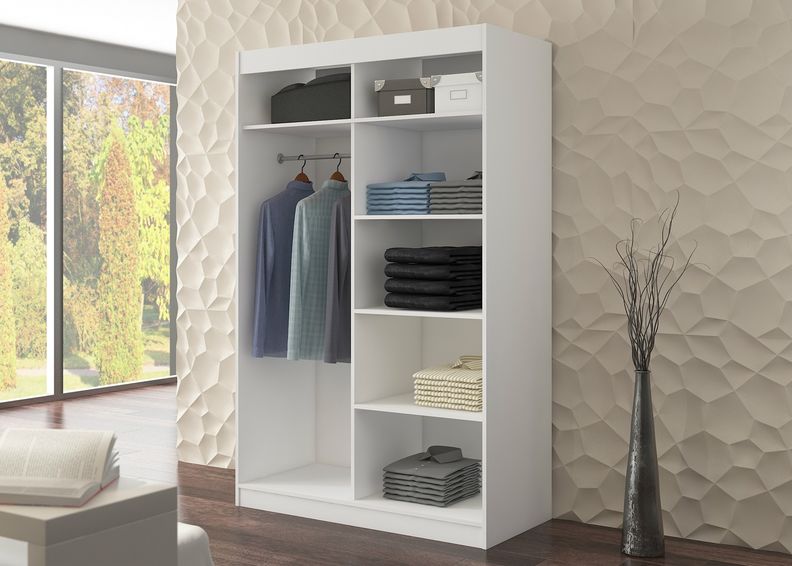 Lükandustega riidekapp Lara I 120 cm suurendatud