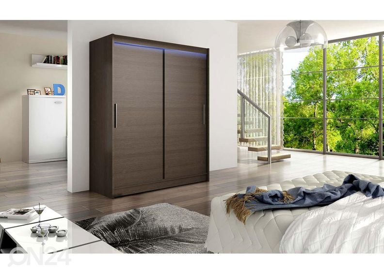 Lükandustega riidekapp + LED suurendatud