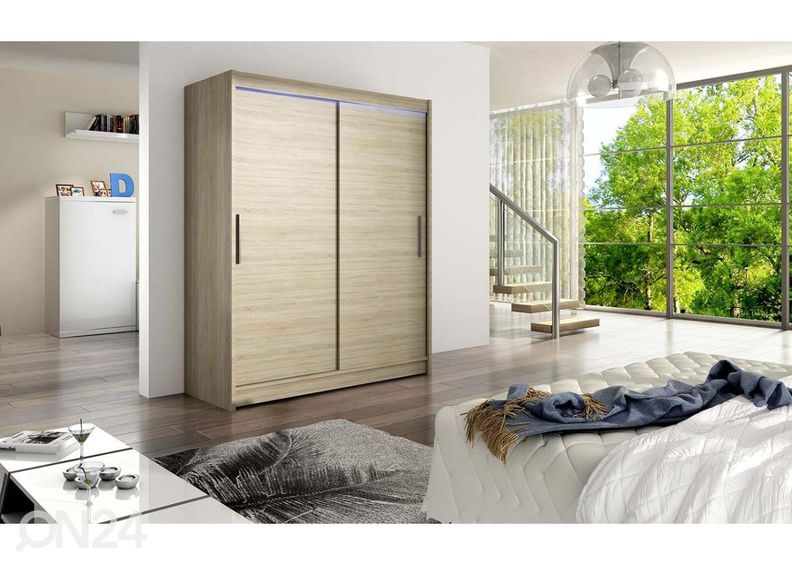 Lükandustega riidekapp + LED suurendatud