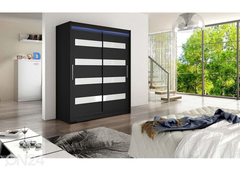 Lükandustega riidekapp + LED suurendatud