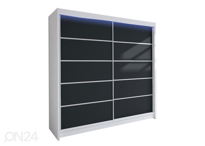 Lükandustega riidekapp + LED suurendatud