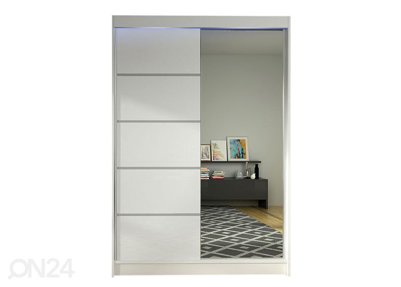 Lükandustega riidekapp + LED suurendatud