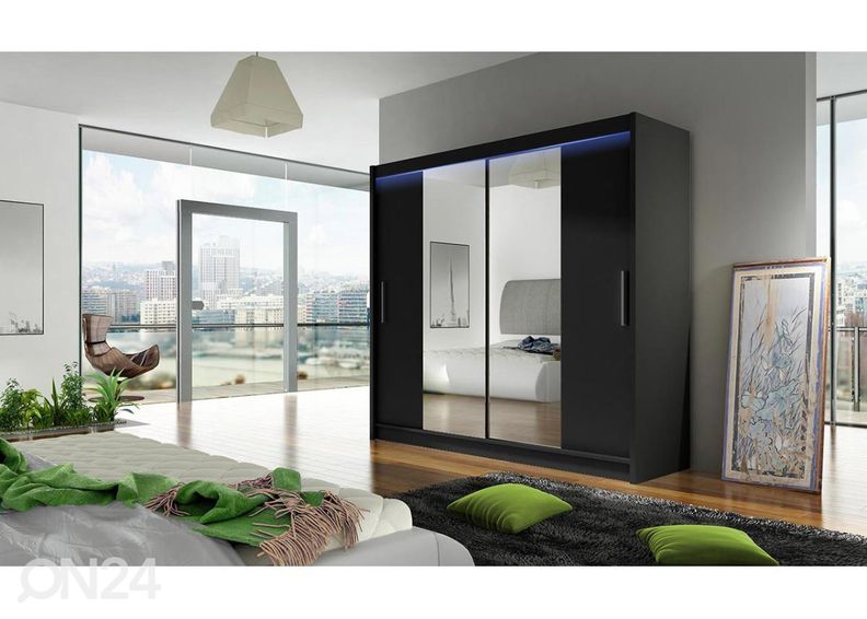 Lükandustega riidekapp + LED suurendatud