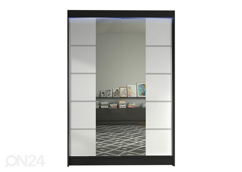 Lükandustega riidekapp + LED suurendatud