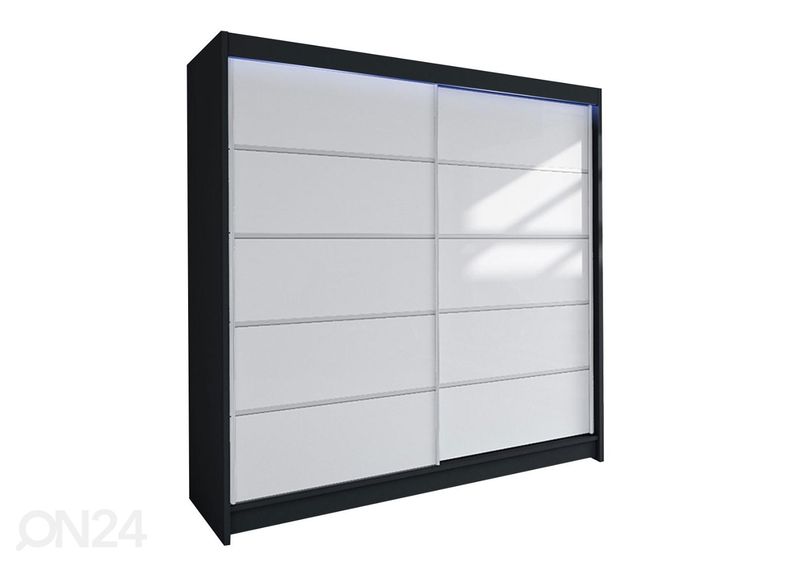 Lükandustega riidekapp + LED suurendatud