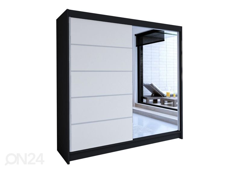 Lükandustega riidekapp + LED suurendatud