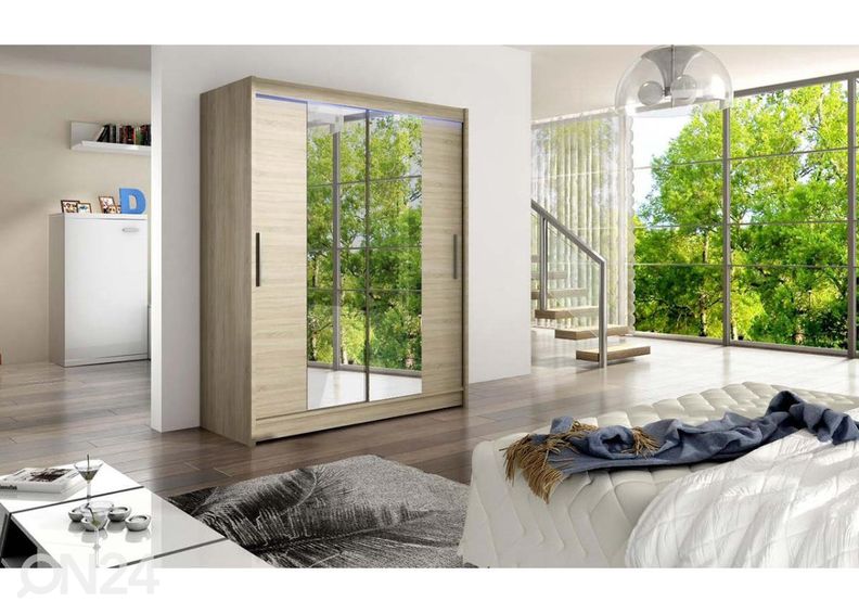 Lükandustega riidekapp + LED suurendatud