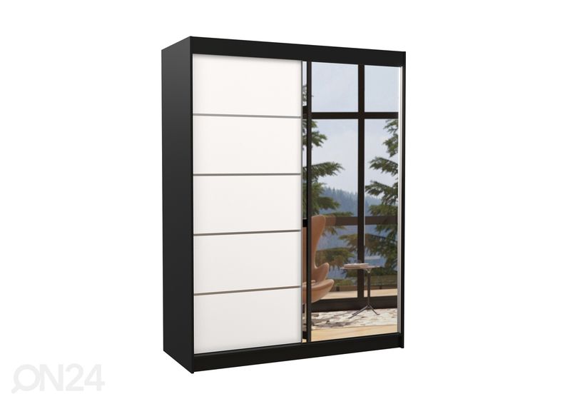 Lükandustega riidekapp Lina 150 cm suurendatud