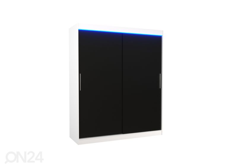 Lükandustega riidekapp Lino 180 cm + LED suurendatud