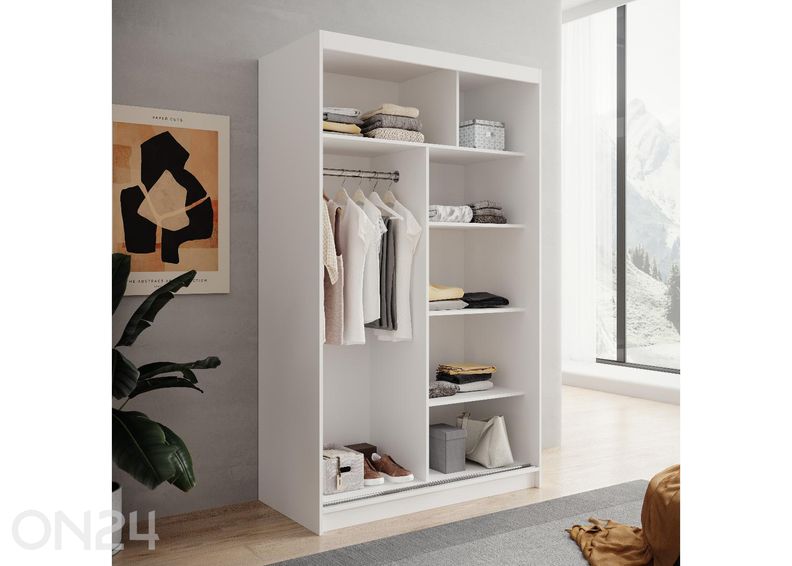 Lükandustega riidekapp Lizi suurendatud