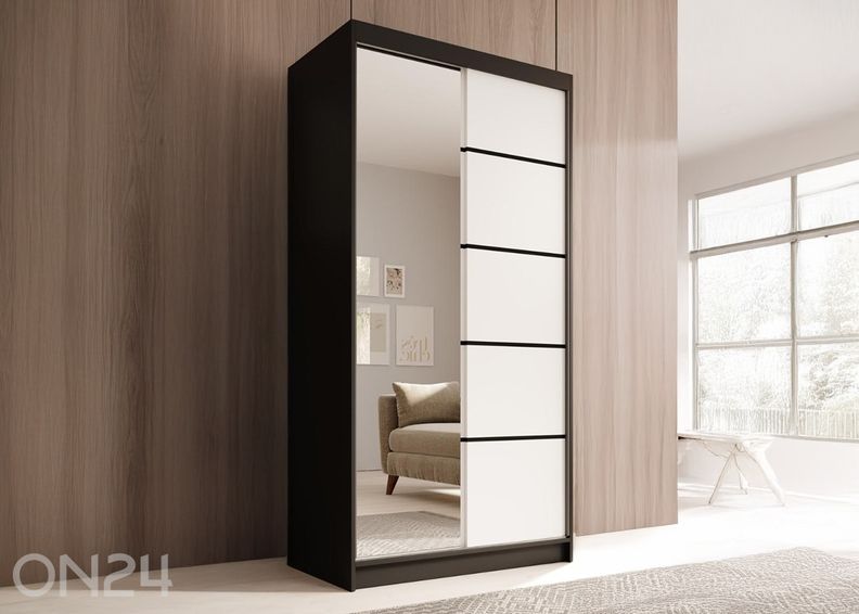 Lükandustega riidekapp Lucca 100 cm suurendatud