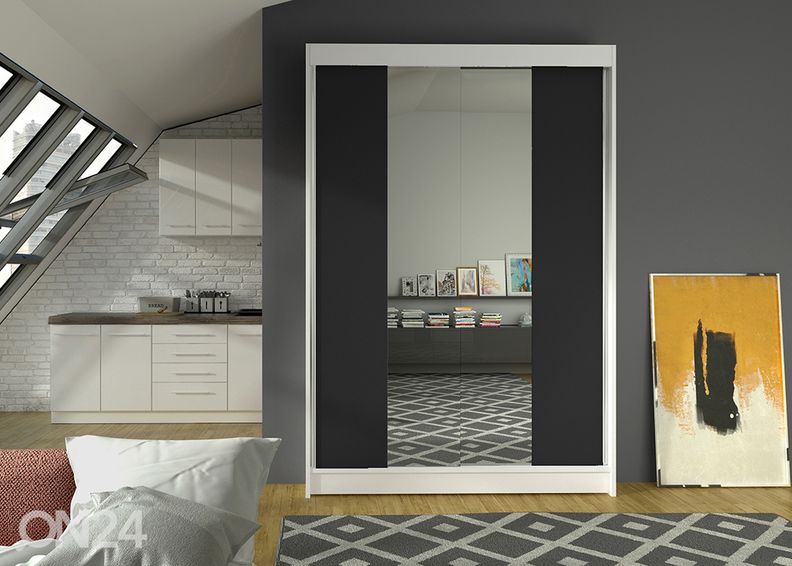 Lükandustega riidekapp Made 120 cm suurendatud