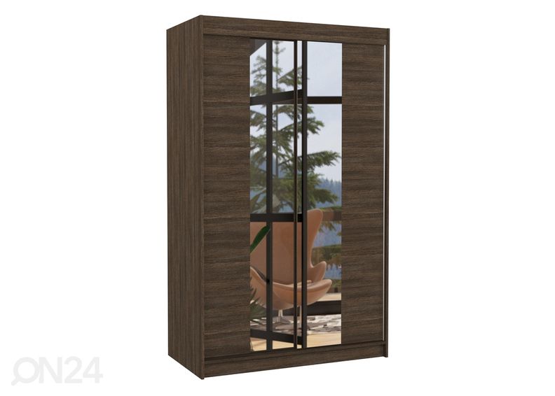 Lükandustega riidekapp Made 120 cm suurendatud