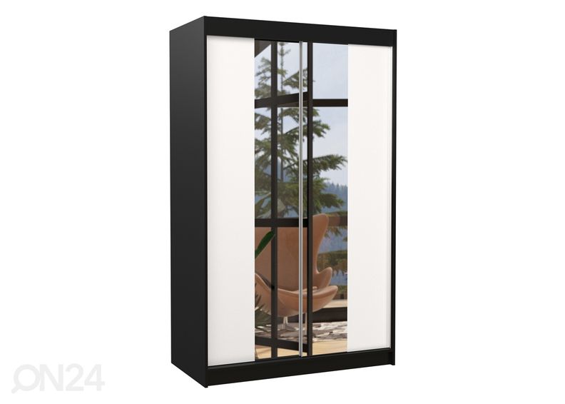 Lükandustega riidekapp Made 120 cm suurendatud