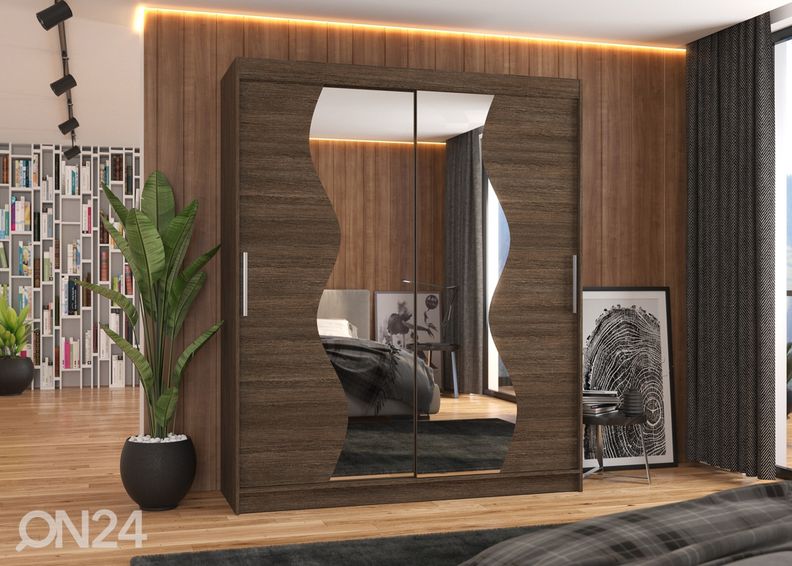 Lükandustega riidekapp Madison 180 cm suurendatud