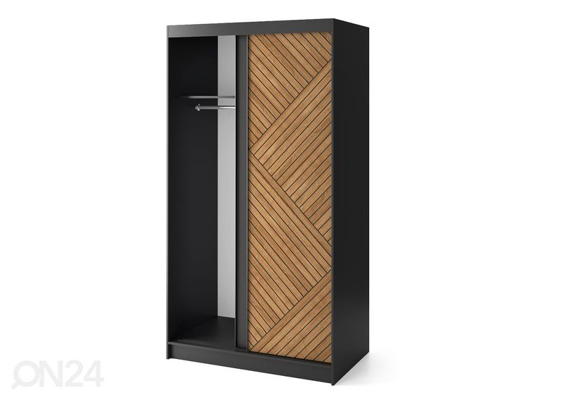 Lükandustega riidekapp Marrphy 120 cm suurendatud