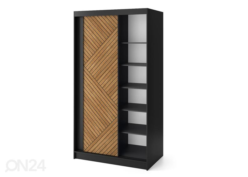 Lükandustega riidekapp Marrphy 120 cm suurendatud