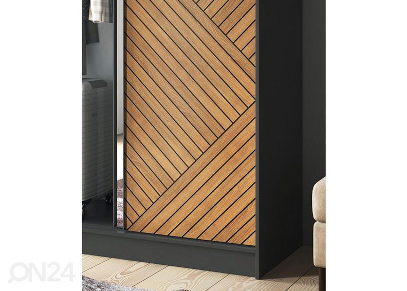 Lükandustega riidekapp Marrphy 120 cm suurendatud