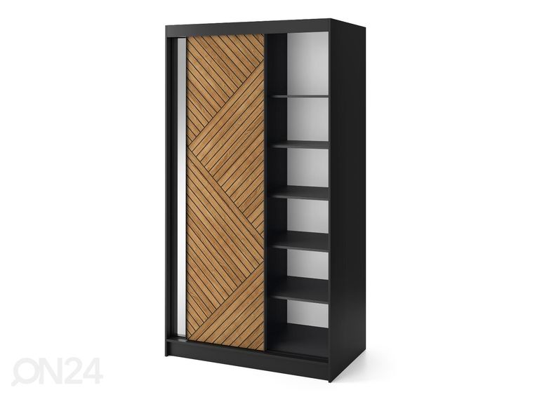 Lükandustega riidekapp Marrphy 120 cm suurendatud