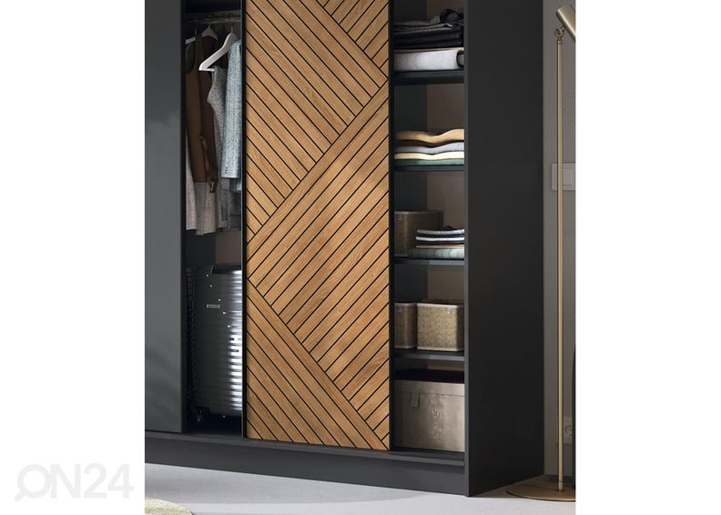 Lükandustega riidekapp Marrphy 180 cm suurendatud