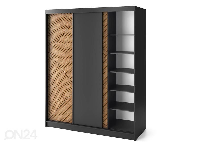 Lükandustega riidekapp Marrphy 180 cm suurendatud